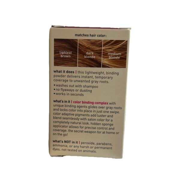 Style Edit Root Touch Up Powder Light Brown Gray Root Coverage .13oz NIB - Picture 3 of 3